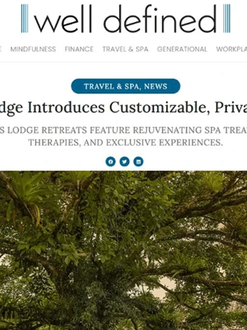 Origins Lodge Introduces Customizable, Private Retreats